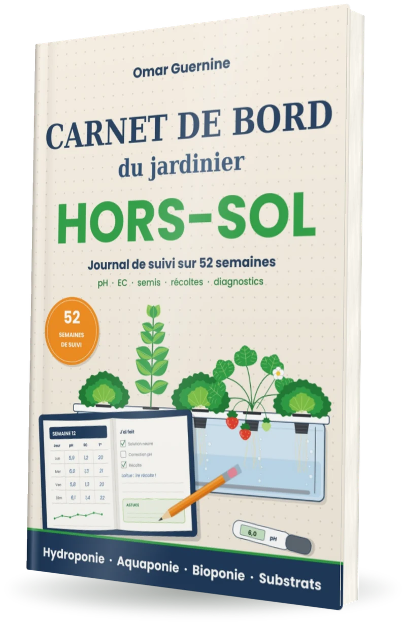 Couverture du livre Carnet de bord du jardinier hors-sol, d’Omar Guernine
