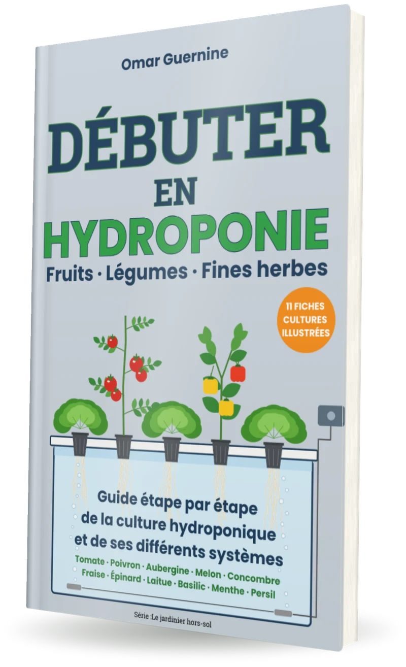 Couverture du livre Débuter en hydroponie, d’Omar Guernine